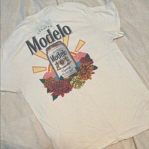 ModelCo Graphic Short Sleeve Tee - Cream